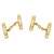 9k Yellow Gold Double Sided English Cufflinks