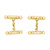 9k Yellow Gold Double Sided English Cufflinks