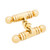 9k Yellow Gold Double Sided English Cufflinks