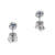 Peter Suchy .37 Carat Blue Sapphire Diamond White Gold Halo Earrings
