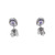 Peter Suchy .84 Carat Amethyst Diamond Halo Earrings