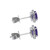 Peter Suchy .84 Carat Amethyst Diamond Halo Earrings