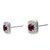 Peter Suchy .53 Carat Ruby Diamond White Gold Halo Earrings