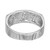 .38 Carat Round Diamond 14k White Gold Mens Wedding Band Ring