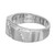 .38 Carat Round Diamond 14k White Gold Mens Wedding Band Ring