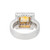 Doris Panos 1.20 Carat Citrine Diamond White Gold Ring