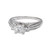 1.05 Carat Diamond White Gold Three Stone Engagement Ring
