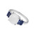 2.00 Carat Moonstone Iolite White Gold Ring