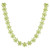 74.00 Carat Pear Peridot Yellow Gold Flower Necklace