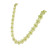 74.00 Carat Pear Peridot Yellow Gold Flower Necklace