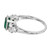 GIA Certified .95 Carat Emerald Diamond White Gold Engagement Ring