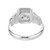 Peter Suchy GIA Certified 2.04 Carat Square Diamond Platinum Engagement Ring