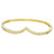 1.24 Carat Round Brilliant Cut Diamond 14k Yellow Gold Bangle Bracelet