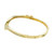 1.24 Carat Round Brilliant Cut Diamond 14k Yellow Gold Bangle Bracelet