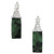 GIA Certified 24.1 Carat Tablet Cut Emerald Diamond Platinum Dangle Earrings