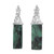 GIA Certified 24.1 Carat Tablet Cut Emerald Diamond Platinum Dangle Earrings