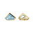 10.00 Carat Blue Topaz Diamond Yellow Gold Lever Back Earrings