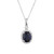 Peter Suchy 2.85 Carat Sapphire Diamond White Gold Pendant Necklace
