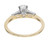 Peter Suchy GIA Certified .63 Carat Diamond Two Tone Gold Engagement Ring
