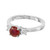 Peter Suchy GIA Certified 1.03 Carat Ruby Diamond White Gold Engagement Ring