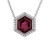 Peter Suchy 6.82 Carat Tourmaline Diamond White Gold Halo Pendant Necklace