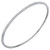 1.30 Carat Diamond White Gold Slip On Bangle Bracelet
