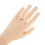1.00 Carat Round Brilliant Cut Diamond White Gold Three Stone Band Ring
