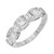 1.92 Carat Princess Cut Diamond Platinum Wedding Band Ring