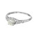EGL Certified .75 Carat Diamond White Gold Engagement Ring