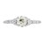 EGL Certified .75 Carat Diamond White Gold Engagement Ring