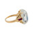 11.00 Carat Oval Moonstone Ruby Yellow Gold Ring