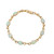 Oval Opal 14k Yellow Gold Link Bracelet