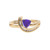 .35 Carat Tanzanite Diamond Yellow Gold Swirl Ring