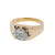 .50 Carat Diamond Two Tone Gold Mens Cluster Ring