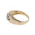 .50 Carat Diamond Two Tone Gold Mens Cluster Ring