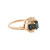 1.10 Carat Sapphire Diamond Yellow Gold Ring