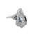 .94 Carat Diamond Synthetic Sapphire Platinum White Gold Ring