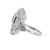 .94 Carat Diamond Synthetic Sapphire Platinum White Gold Ring