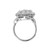 .94 Carat Diamond Synthetic Sapphire Platinum White Gold Ring