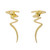 Tiffany & Co. Paloma Picasso Yellow Gold Zig Zag Scribble Earrings