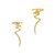 Tiffany & Co. Paloma Picasso Yellow Gold Zig Zag Scribble Earrings