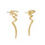 Tiffany & Co. Paloma Picasso Yellow Gold Zig Zag Scribble Earrings