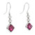 Peter Suchy 2.65 Carat Malawi Garnet Diamond White Gold Dangle Earrings