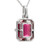 Peter Suchy 3.84 Carat Tourmaline Diamond White Gold Pendant Necklace