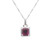 Peter Suchy 1.26 Carat Malawi Garnet Diamond White Gold Pendant Necklace