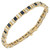 4.00 Carat Baguette Sapphire Round Diamond Two Tone Gold Link Bracelet