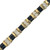 4.00 Carat Baguette Sapphire Round Diamond Two Tone Gold Link Bracelet