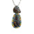 Peter Suchy 4.90 Carat Boulder Opal Garnet Sapphire White Gold Pendant Necklace