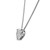 .88 Carat Diamond White Gold Heart Pendant Necklace