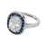 Peter Suchy GIA 3.73 Carat White Oval Sapphire Diamond Platinum Engagement Ring